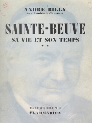 cover image of Sainte-Beuve, sa vie et son temps (2)